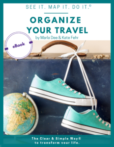 Clear & Simple, SEE IT. MAP IT. DO IT., Marla Dee, Kate Fehr, Organize Your Travel, Organize Your Luggage