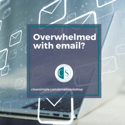 Organize Your Email Workshop 8/11/25 In-Person